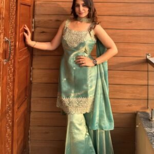 Mumtaz Designer 3-Piece Fandy Silk Suit Set